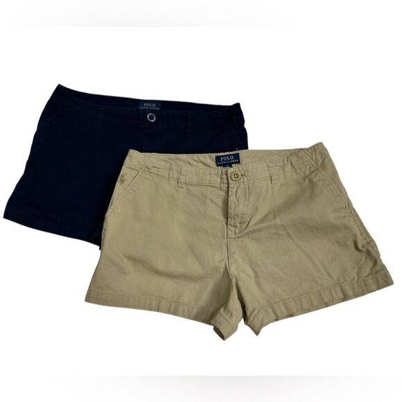 BUNDLE POLO by Ralph Lauren 2 pairs SHORTS, GIRLS SIZE 16 - Picture 1 of 10